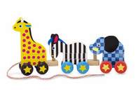 Melissa & Doug Pull-Along Zoo Animals