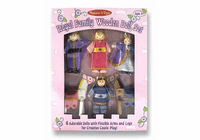 Melissa & Doug Royal Family Wooden Doll Set