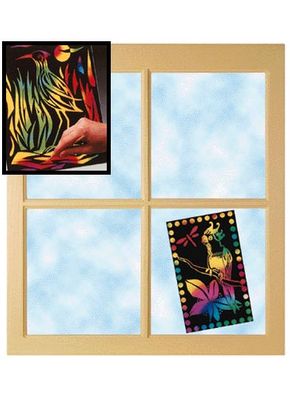 Melissa & Doug Scratch Light - Stained Glass (30 sheets)