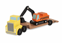 Melissa & Doug Trailer & Excavator