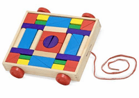 Melissa & Doug Unit Blocks Cart