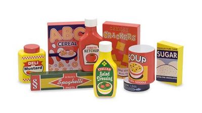 Melissa & Doug Wooden Pantry Products Set - Click to enlarge