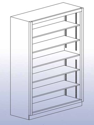 DIVERSIFIED WOODCRAFTS Open Shelf Storage Unit - 84"H-54