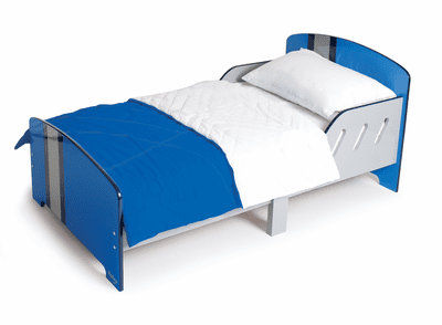 P'kolino  Classically Cool Toddler Bed - Racing Stripes - Click to enlarge