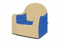 P'kolino Little Reader Chair - Blue with Tan