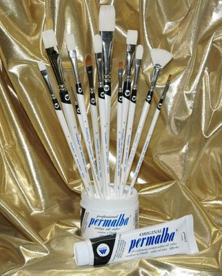 Permalba® Deluxe Oil Brush Set of (12)