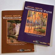 QUILLER Watercolor BLOCK (12 sheets) - 15in x 22in - 140 lb. COLD PRESS 12/SHT #100521