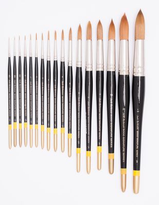 RICHESON 9000 series Sizes 3/0 and 0 round brushes (2 pc.)