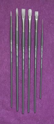Richeson GREY MATTERS SET of 6 ACRYLIC BRUSHES