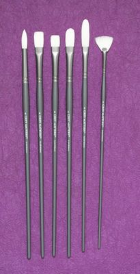 Richeson GREY MATTERS SET of 6  BRISTLE BRUSHES