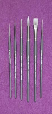 Richeson GREY MATTERS SET of 6 WATERCOLOR BRUSHES
