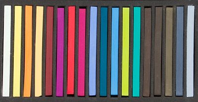 Richeson Semi-Hard Square Pastels - Set of 18