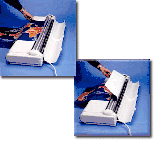 Rollataq motorized desktops in 36 1/2" coating width - Heavy duty model