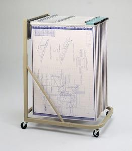 Safco Mobile Stand w/12 Pivot Brackets