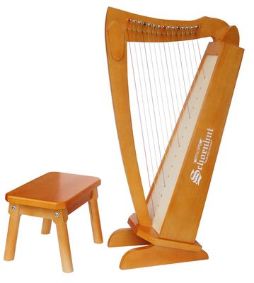 Schoenhut 15StringHarpwithbench C1019 - Click to enlarge