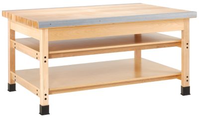 DIVERSIFIED WOODCRAFTS Sheet Metal Bench - wood w/1 plate-23