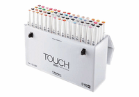 ShinHan Art TOUCH Twin Brush 60-Color Brush & Medium Broad Nib Marker Sets