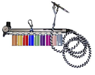 Silentaire Spectrum 2012 Color Changer w/ Integrated Airbrush