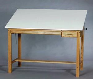 SMI Pacific Series Wood 4 Post Table (One-Piece Top Choice)
