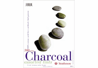 Strathmore CHARCOAL PAD 9” x 12” assorted tints (24 sheets, 64 lb.)