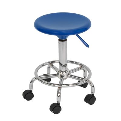 STUDIO DESIGNS Studio Stool / Blue / Chrome - Click to enlarge