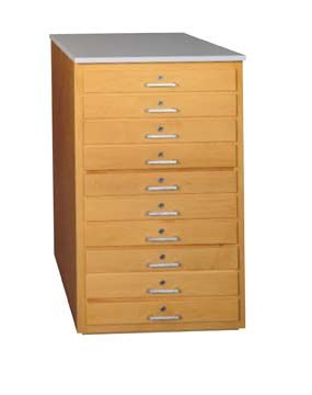DIVERSIFIED WOODCRAFTS Taboret - 10 drawers