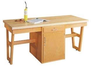 DIVERSIFIED WOODCRAFTS Two each A-Frames and Door/Drawer Cabinet 84x30-Maple