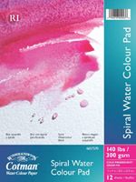 W&N Cotman Water Color PAPER 16 X 12 in (140 lbs. 12 sheets SPIRAL)