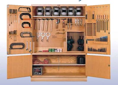 DIVERSIFIED WOODCRAFTS Welding Tool Storage Cabinet