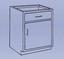 DIVERSIFIED WOODCRAFTS Shain Wood Low Base - 1 drawer/single door-10