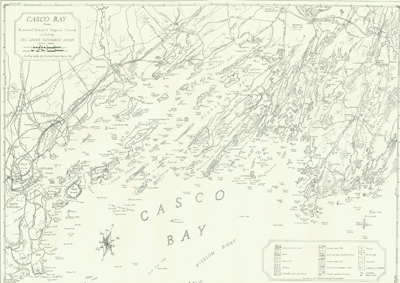 Historical Map of Casco Bay