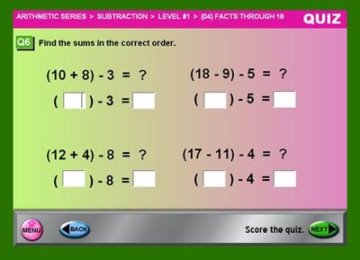 Conclude each section with a Quiz