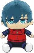 Blue Lock -Itoshi Rin Team Red #1 Uniform Sitting Pose Plush 12" "Pre-order" Blue Lock -Itoshi Rin Team Red #1 Uniform Sitting Pose Plush 12" "Pre-order"