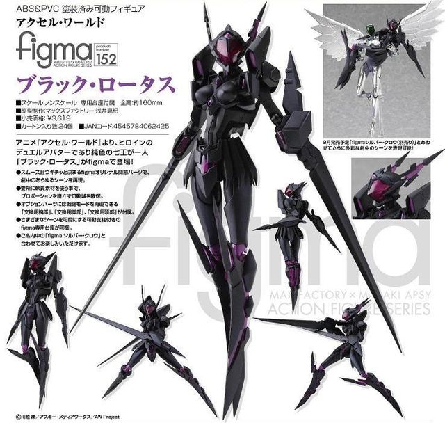 マックスファクトリー アクセル・ワールド figma 152 ブラック・ロータス Amazon.com: Max Factory Accel World: Black Lotus Figma Action
