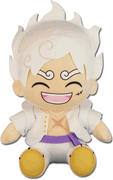 One Piece - Luffy Gear 5 Laughing Sitting Pose Plushie "Pre-order"