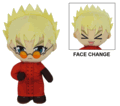 Trigun - Vash Change Face Plushie 8" "Pre-order" Trigun - Vash Change Face Plushie 8" "Pre-order"