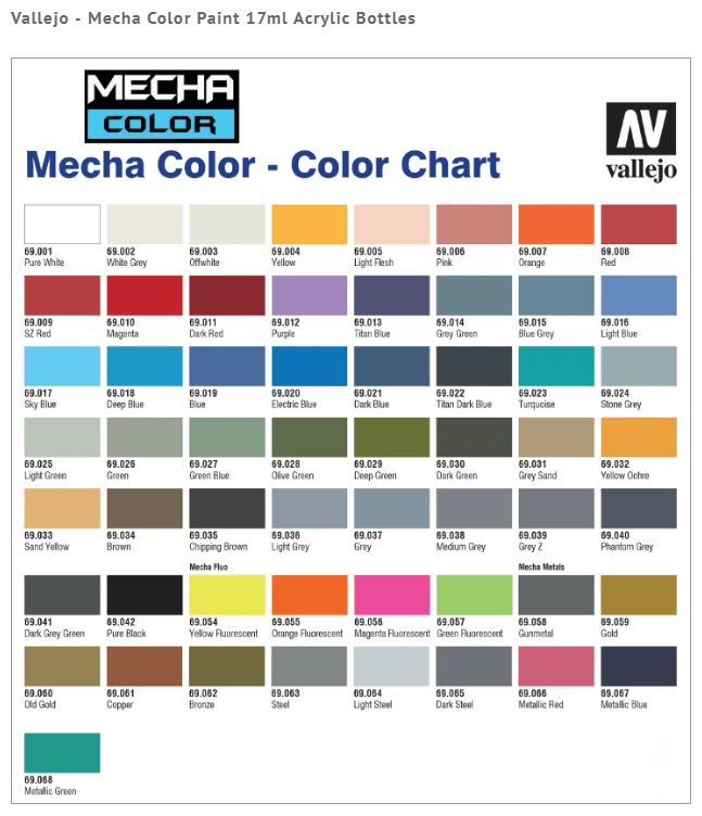 Vallejo Waterbased Acrylic Airbrush Colors