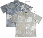 Bold Monstera Garden Men's Reverse Print Aloha Shirt