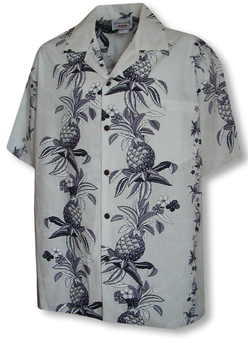 Hawaiian Pineapple Panel Men's Shirt
