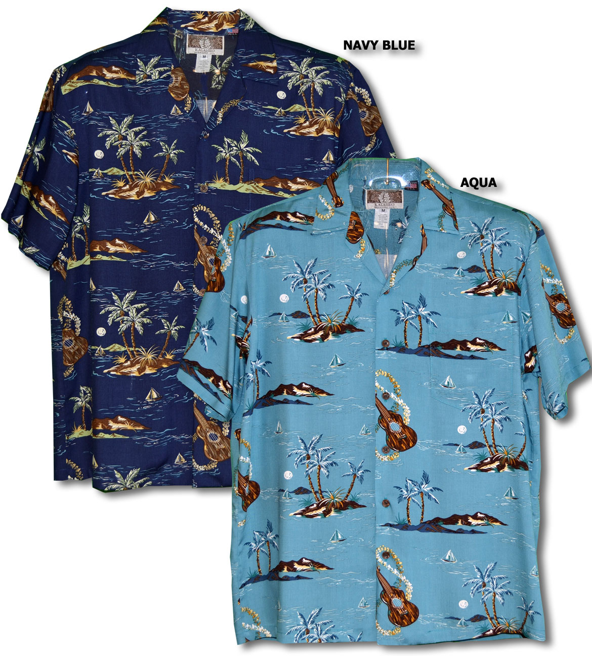 Full Moon Ukulele Island Kalaheo Aloha Shirt