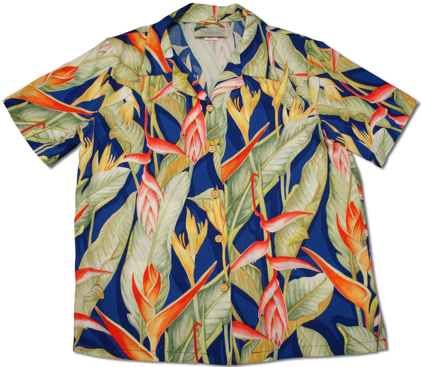 Heliconia Women's rayon camp shirt