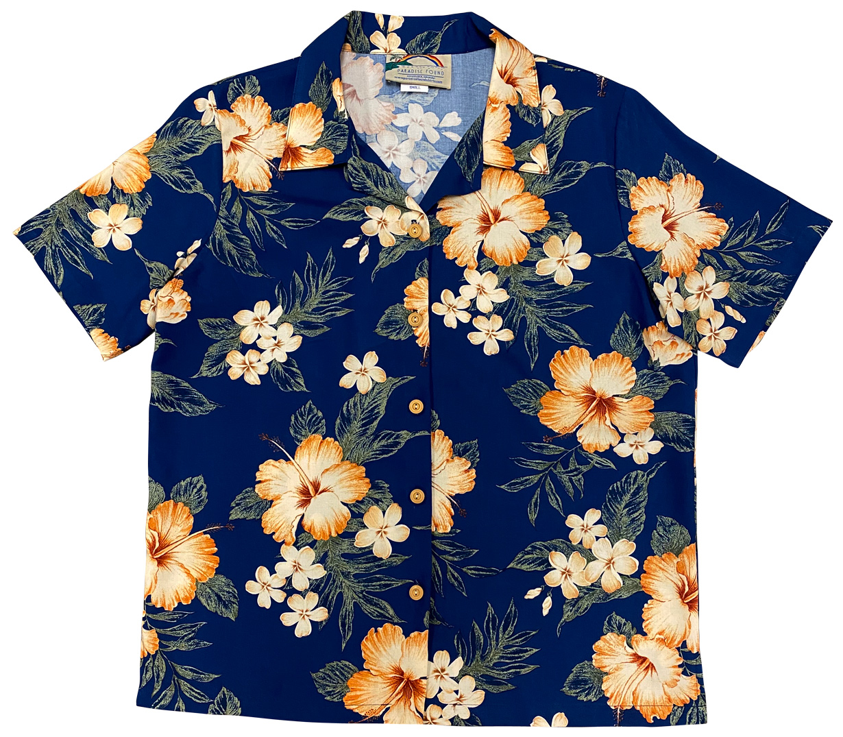 Hibiscus Garden Women's Rayon Camp Shirt