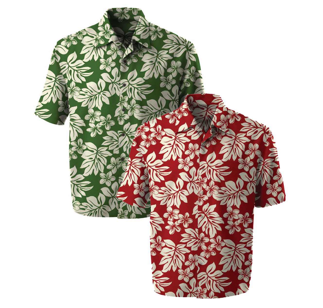 Light Blue Plumeria Cotton Boy Aloha Shirt