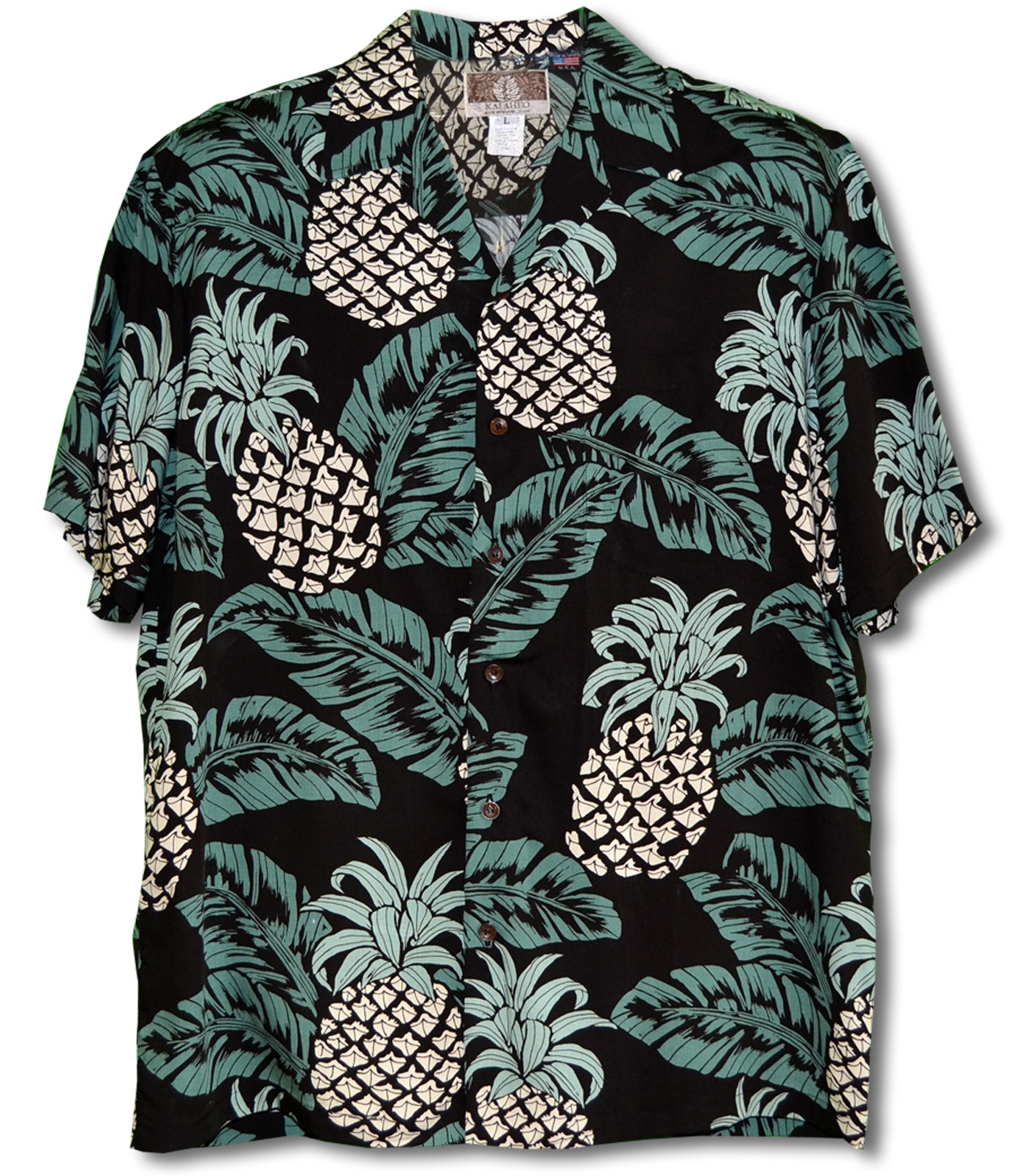 Maui Pineapples Hawaiian Aloha RJC Kalaheo Shirt