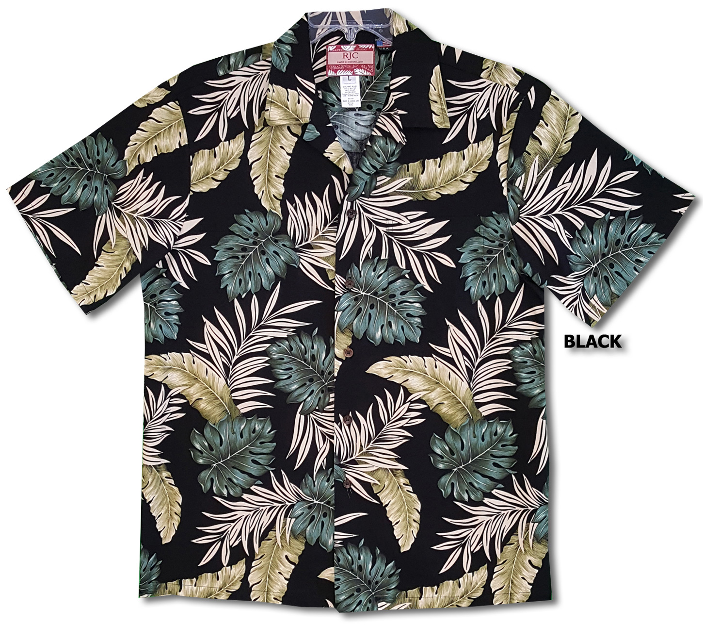 Kapa Kuiki Hawaiian Print - Monstera, Keiki Aloha Shirt - Green