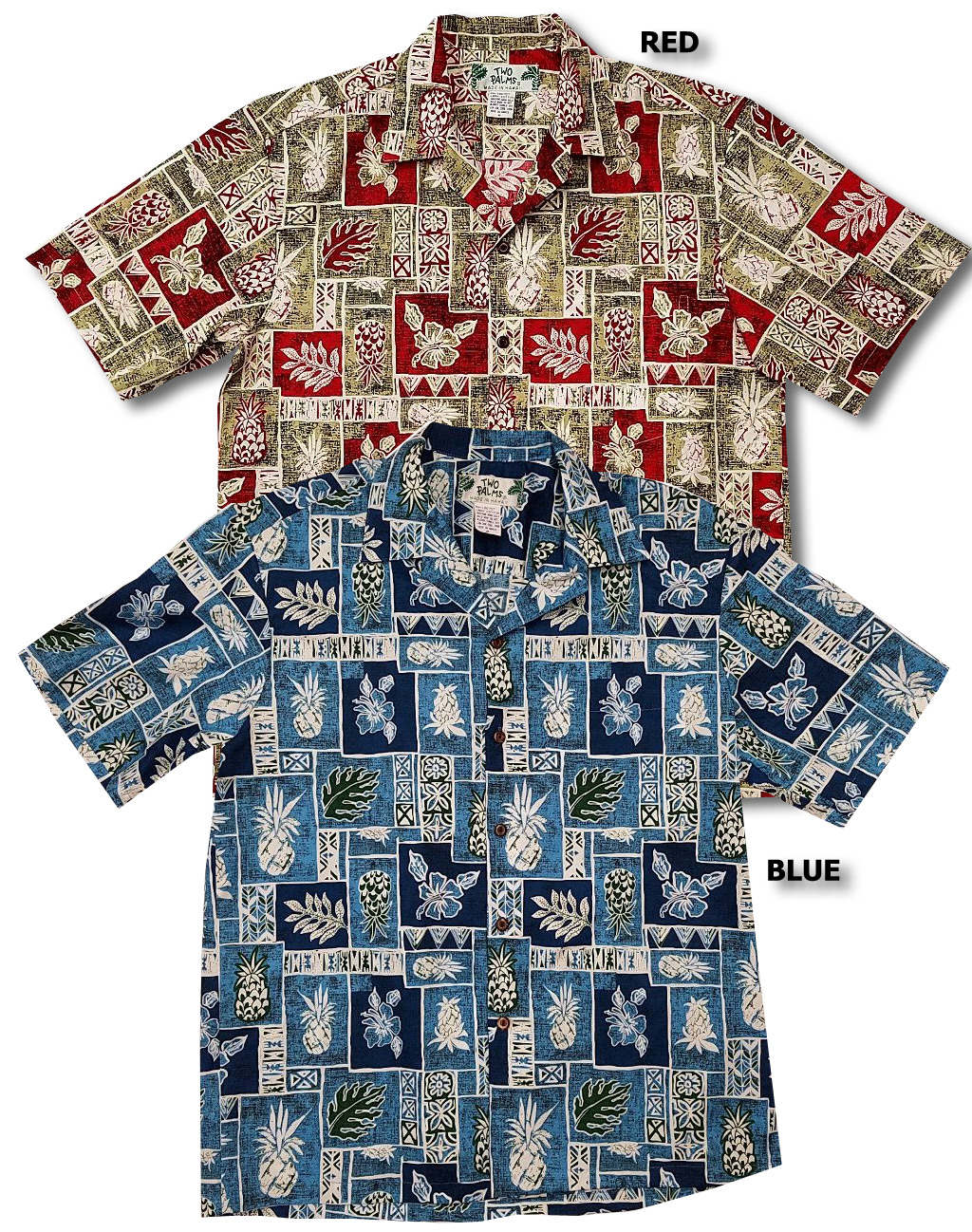 Pineapple Block men's Hawaiian shirt
