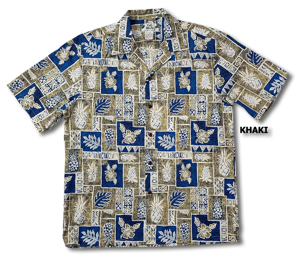 Pineapple Block men's Hawaiian shirt