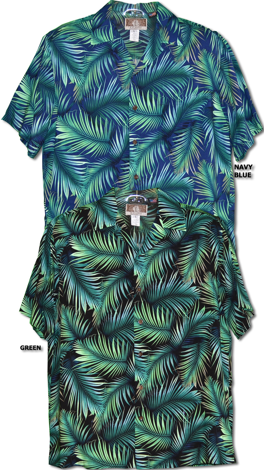 Banana Leaf Hawaiian Shirt 100％ Rayon