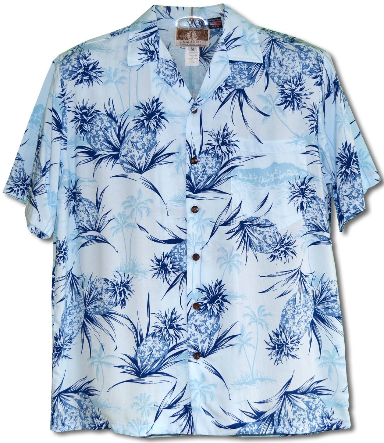 Silent Pineapple men's RJC cotton Hawaiian Shirt