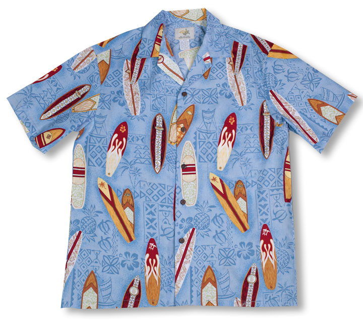Surfboards Hawaii Icons Men's cotton aloha Shirt